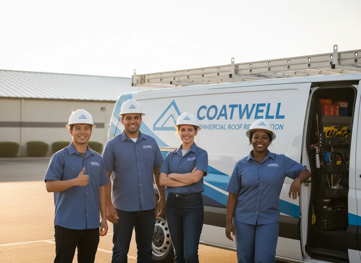 Commercial roof coating company in Persia, IA
