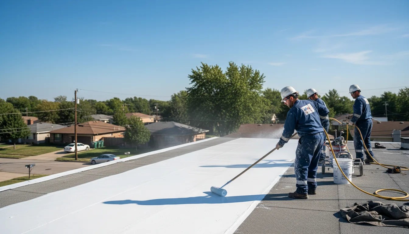 Commercial roof coating in Persia, IA near me